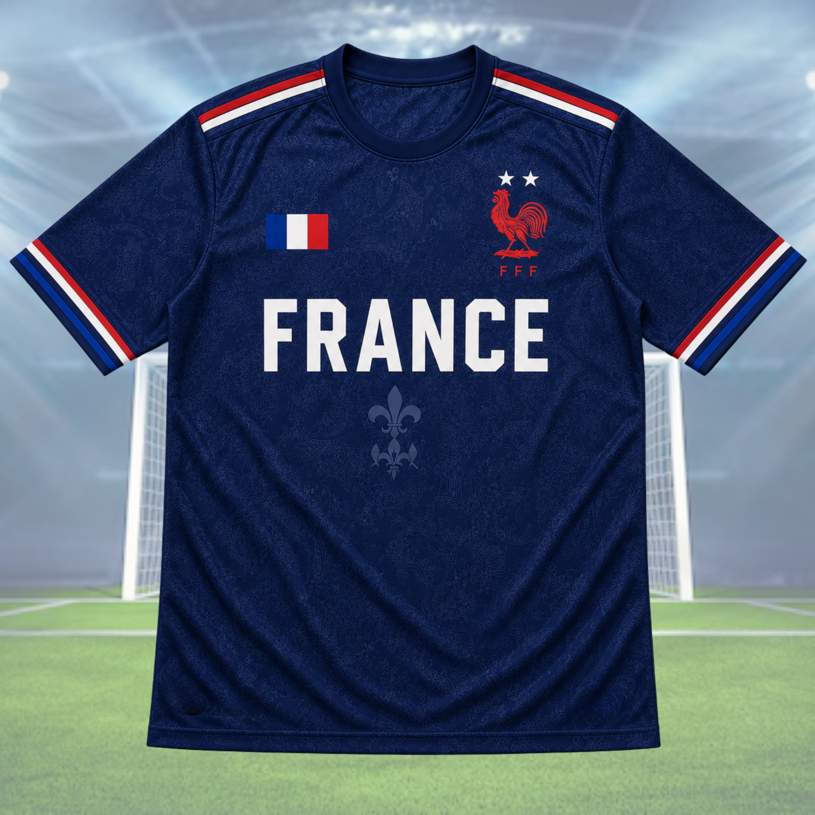 Mens France Soccer Jersey Personalized Name Number French Football Shirt (S-5XL)