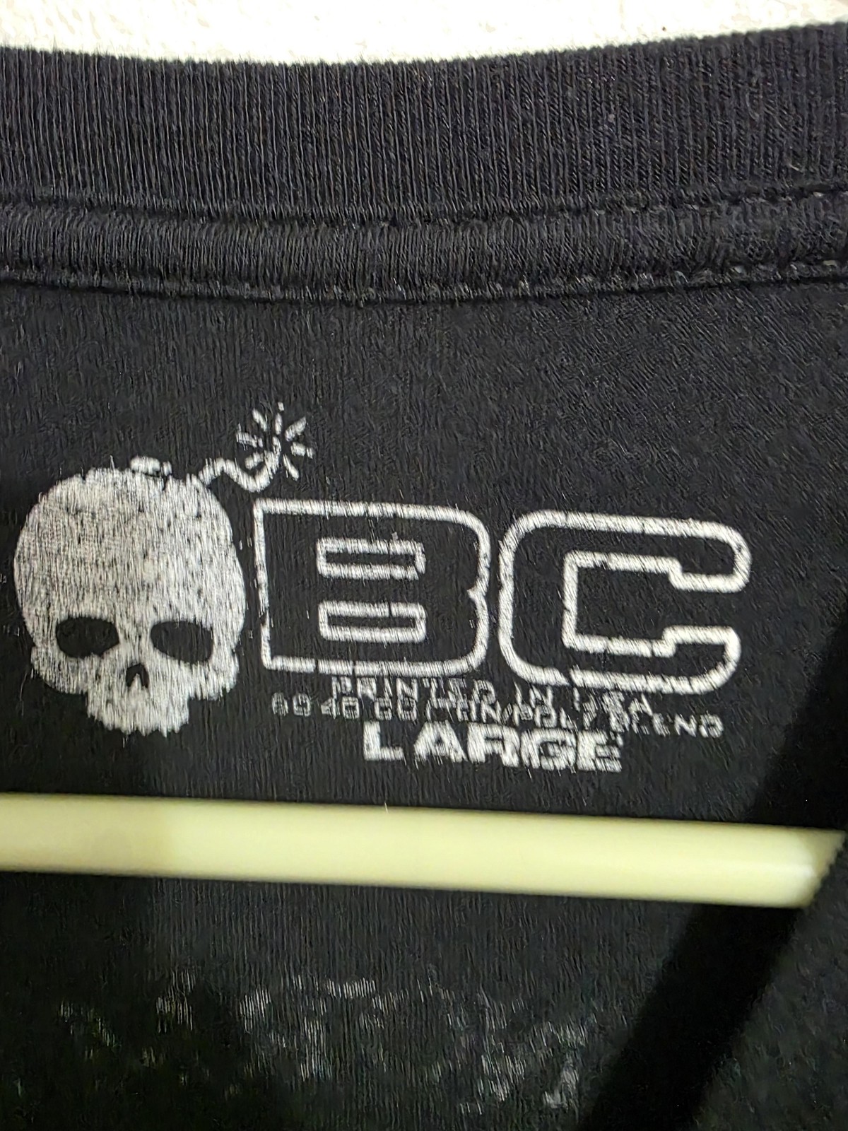 BC Shirt Mens Large Black Every Normal Man Skull Pirate Graphic Tee Quote