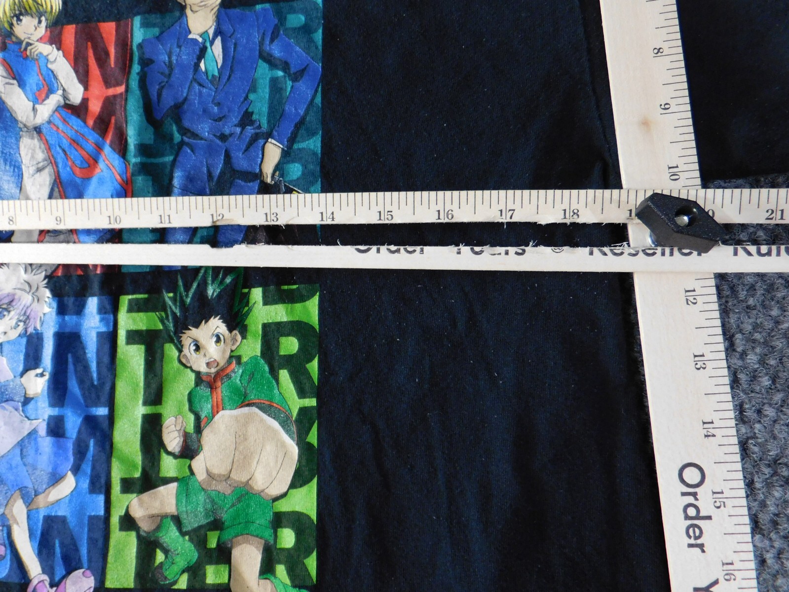 Hunter Hunter Mens Shirt Medium black anime graphic