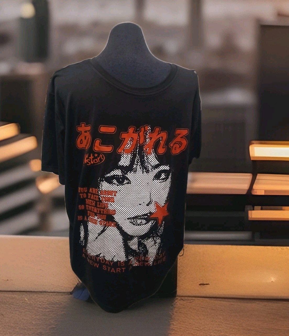 T-Shirt Anime Romwe L Shirt Polyester