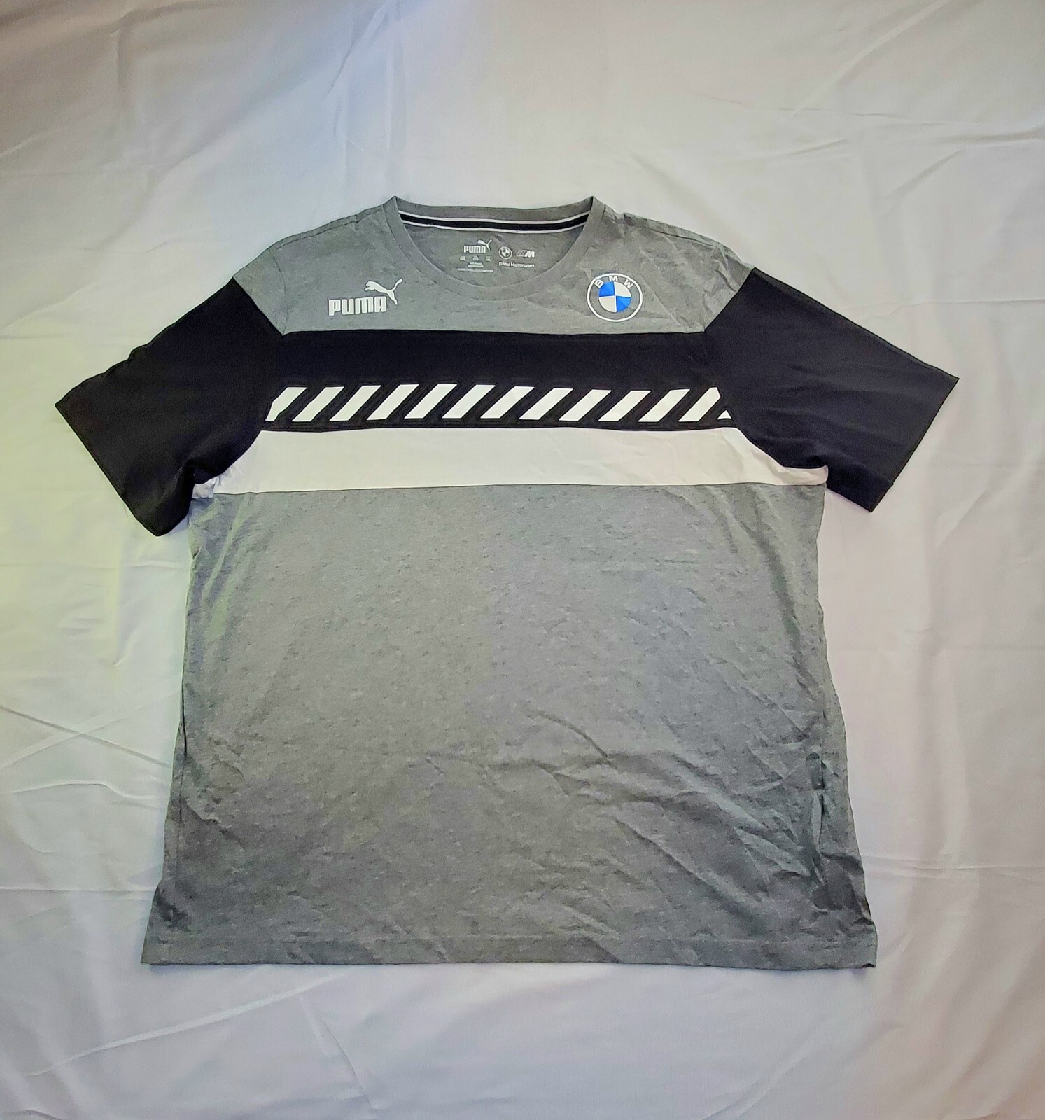 PUMA X BMW Motorsports Size XXL MMS SDS GRAY T SHIRT 531179-03 NEW NWT Ca1
