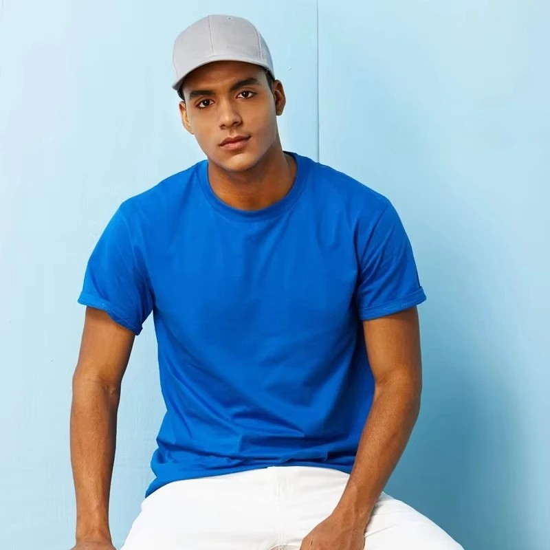 Heavy Cotton T-Shirt Unisex Plain Blank Crewneck Short Sleeves Tee