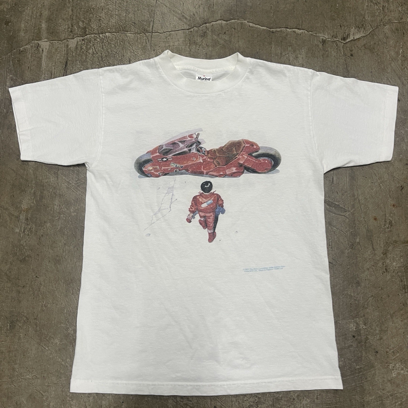 AKIRA 1988 vintage T-shirt Fashion Victim White Anime M RARE VARIATION