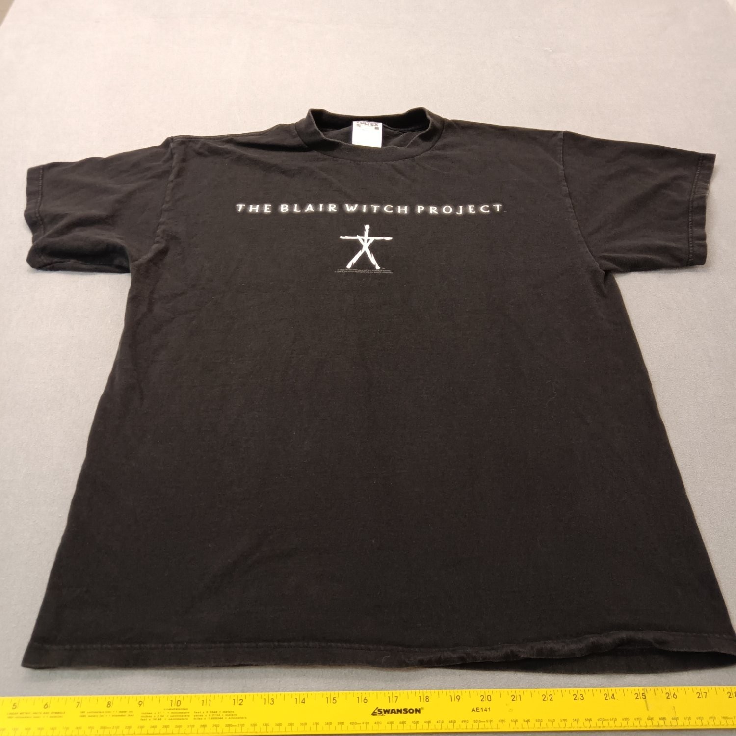 Vintage 1999 The Blair Witch Project Movie Promo T Shirt XL Black Horror Film