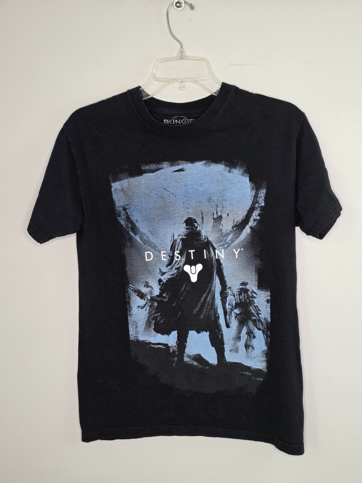 Bungie Black Destiny Early Print Graphic Video Game Promo T Shirt Size S Unisex
