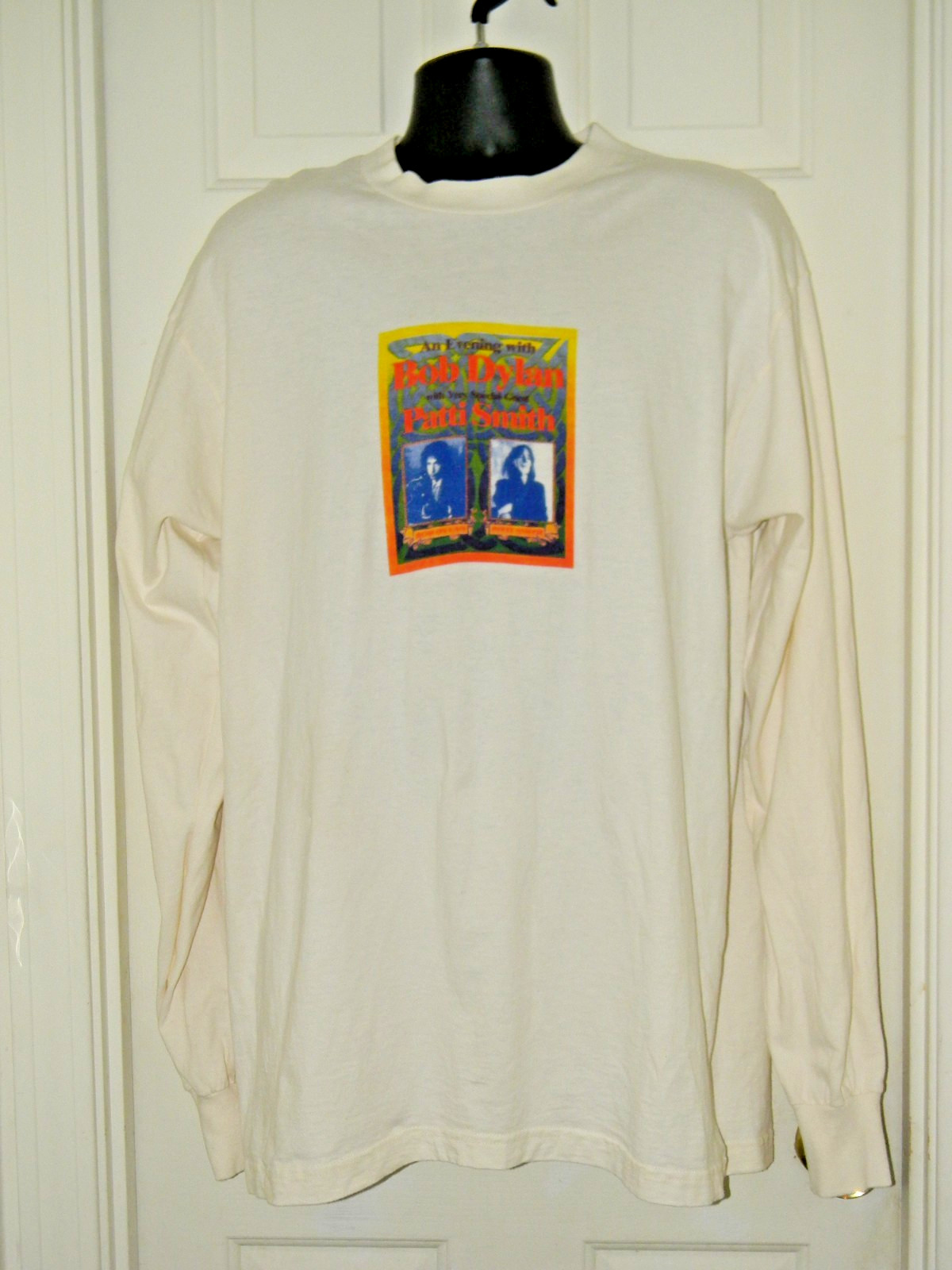 Vintage 1995 Bob Dylan Patti Smith Paradise Lost Tour Concert Shirt XL
