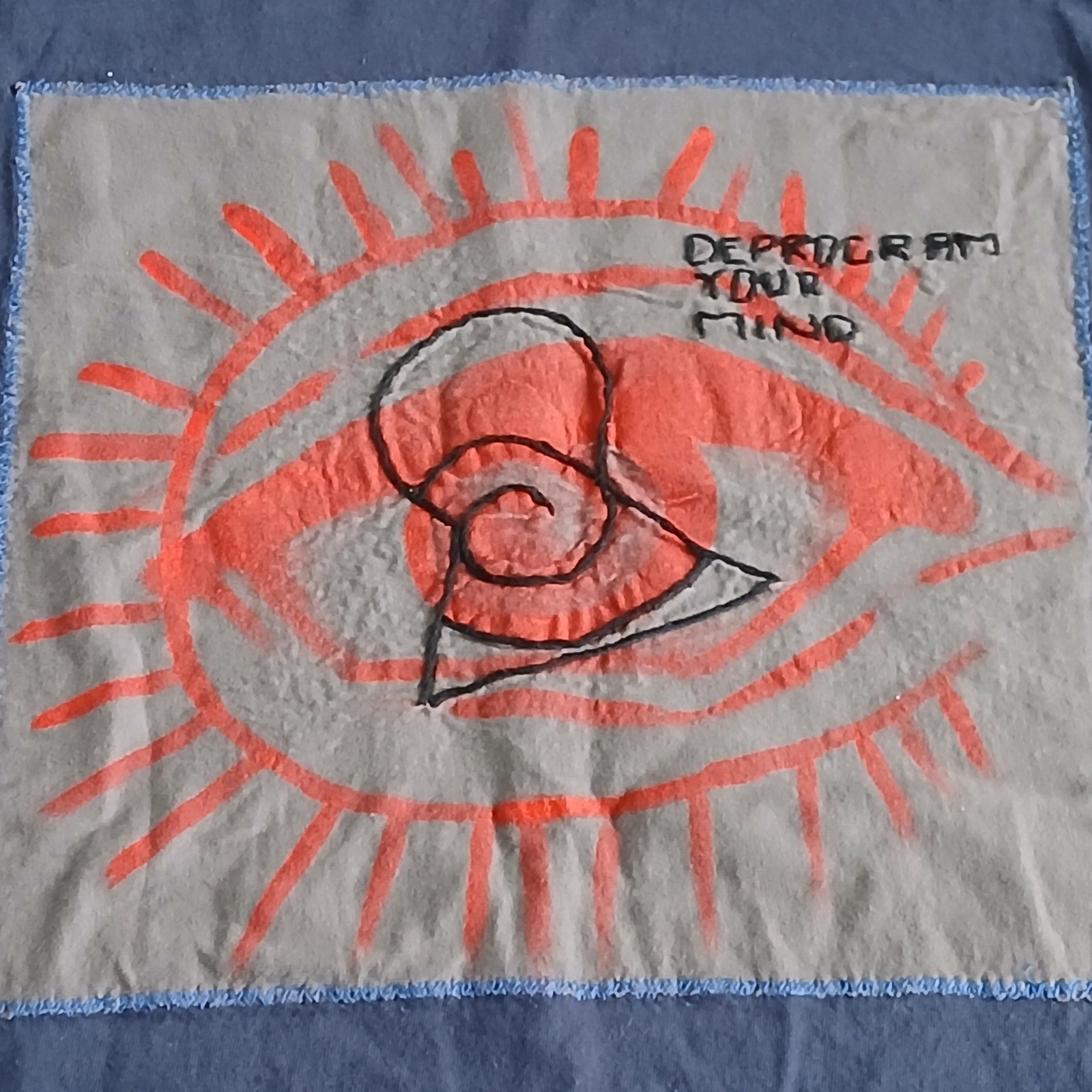 Port & Company Essential Tee Medium Deprogram Your Mind Graphic T-Shirt