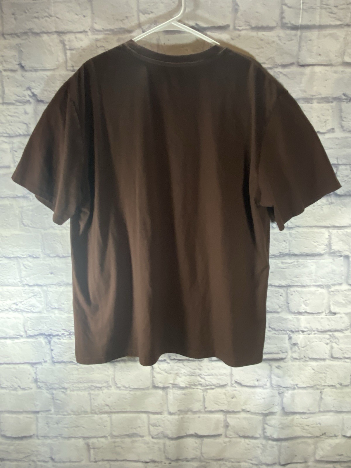 Mushroom Shirt ROMWE Men’s Extra Large Brown Trippy Streetwear Soft Aesthetic
