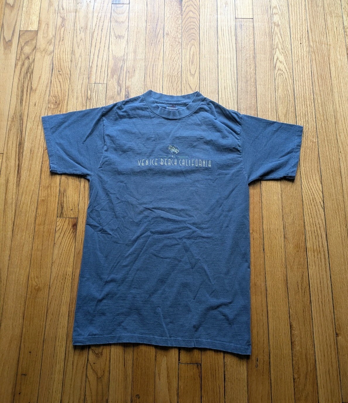 Vintage Venice Beach California Shirt Mens Medium Blue 90S Y2K Vacation Tee