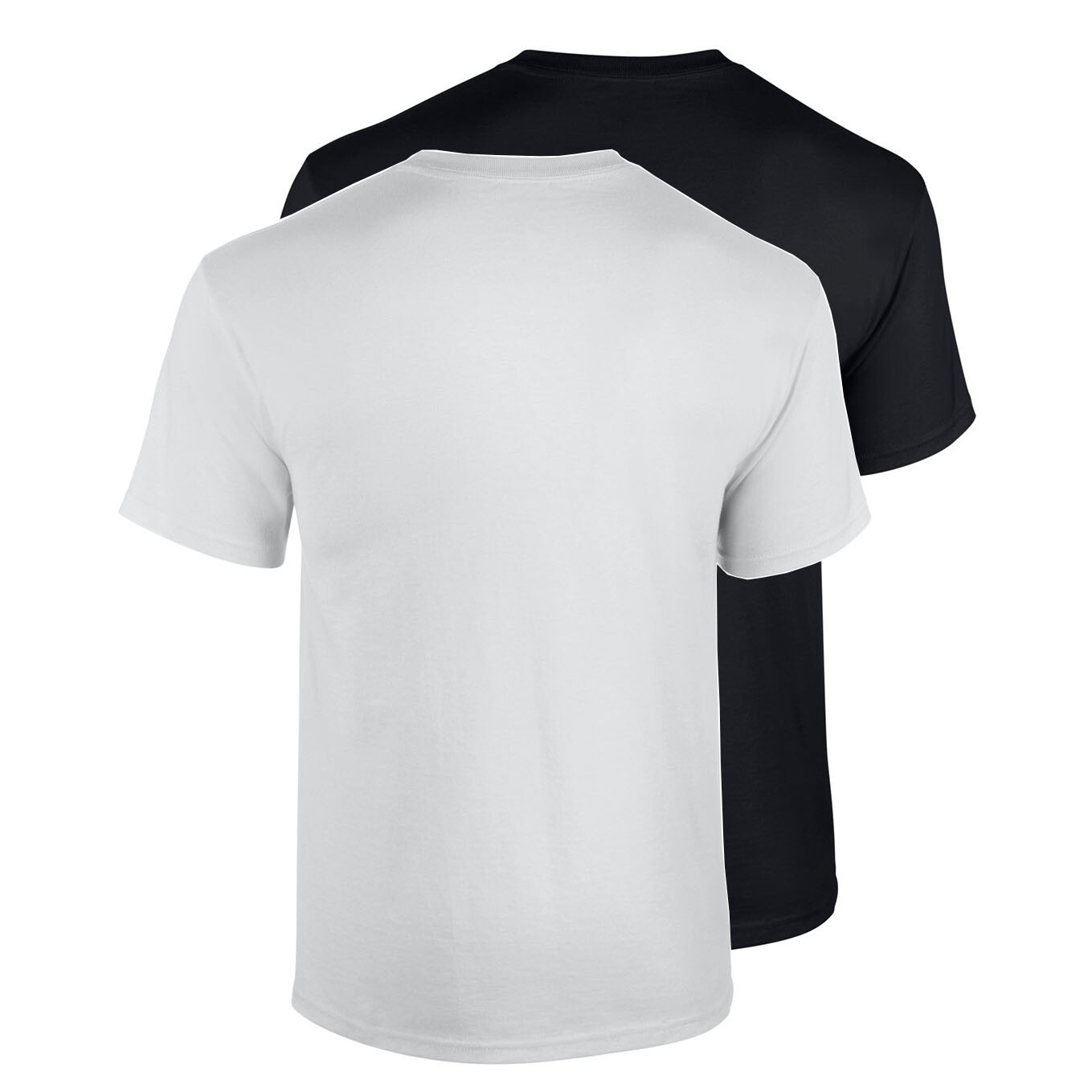 2 Pack Gildan Men’s Heavy Cotton Short Sleeve Crew Neck Classic Fit T-Shirt