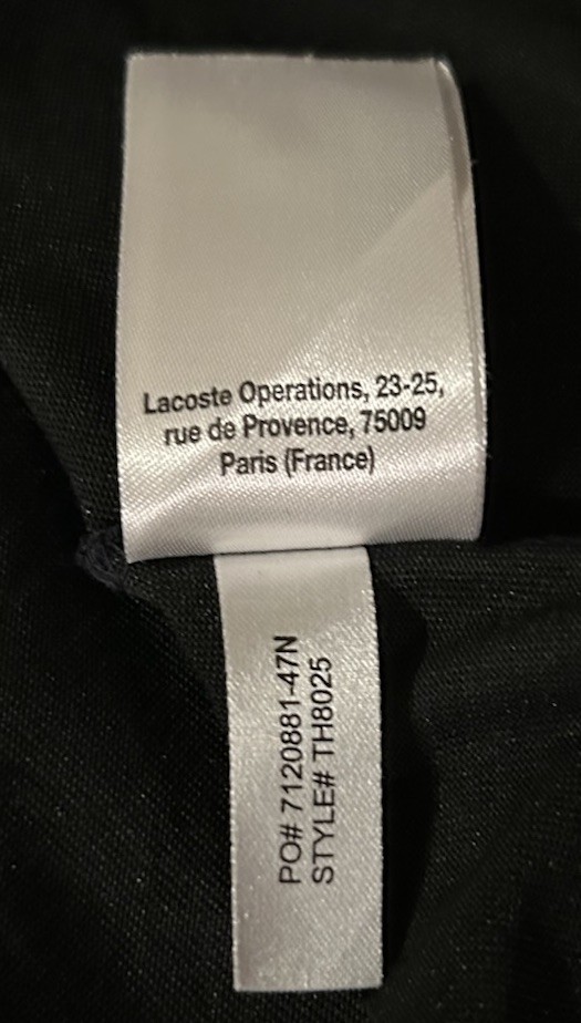 Lacoste Sport Camiseta Tennis Print Tech Jersey Tee Shirt Men’s 7 2XlL MINT COND