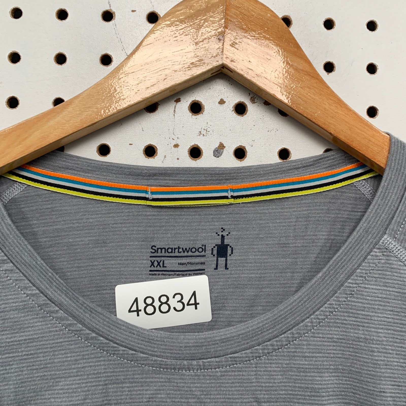 Smartwool T Shirt Mens XXL Grey Long Sleeve Base Layer Raglan Performance Top