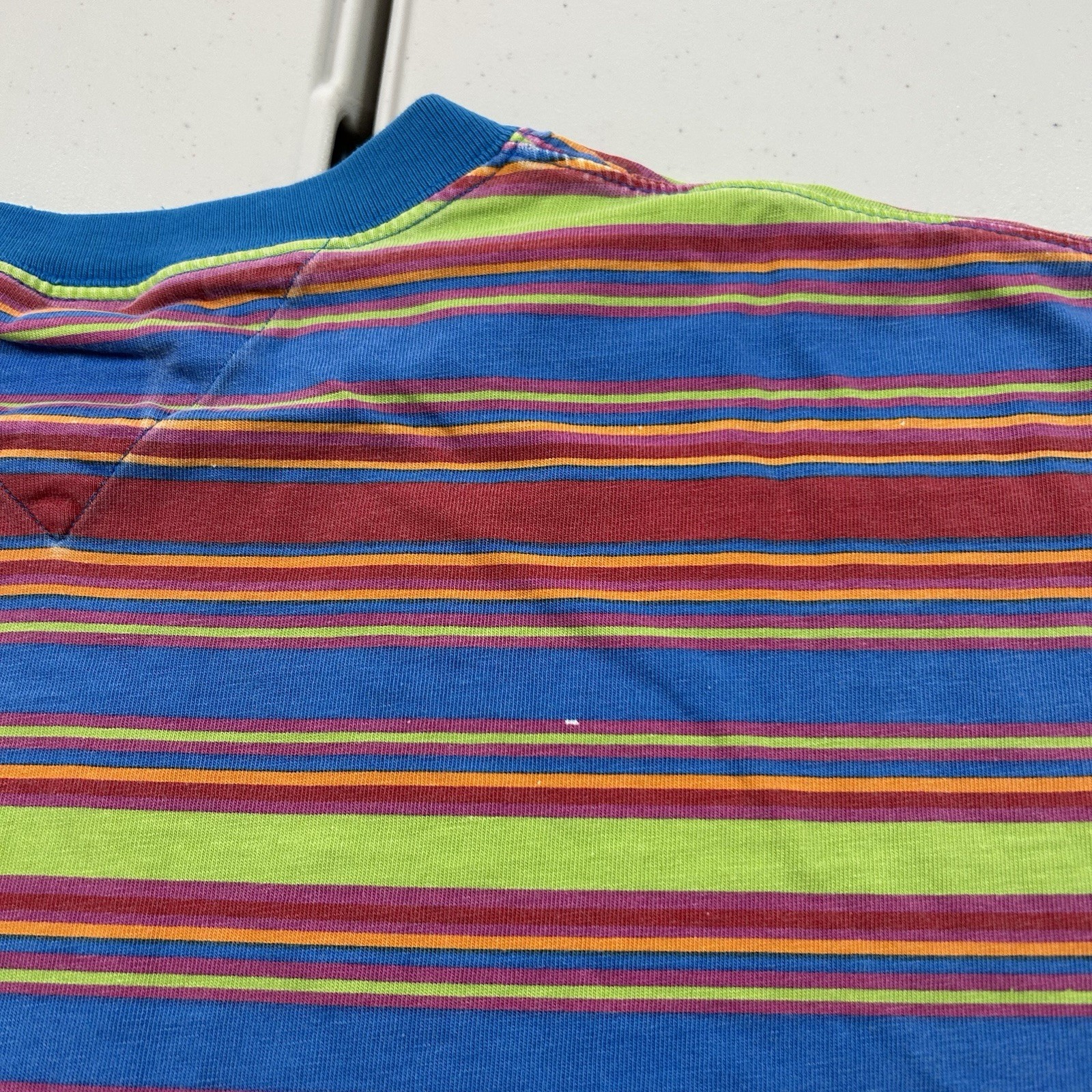 Vintage 90s Tommy Hilfiger Long Sleeve Striped Shirt Colorful Men’s Size Large