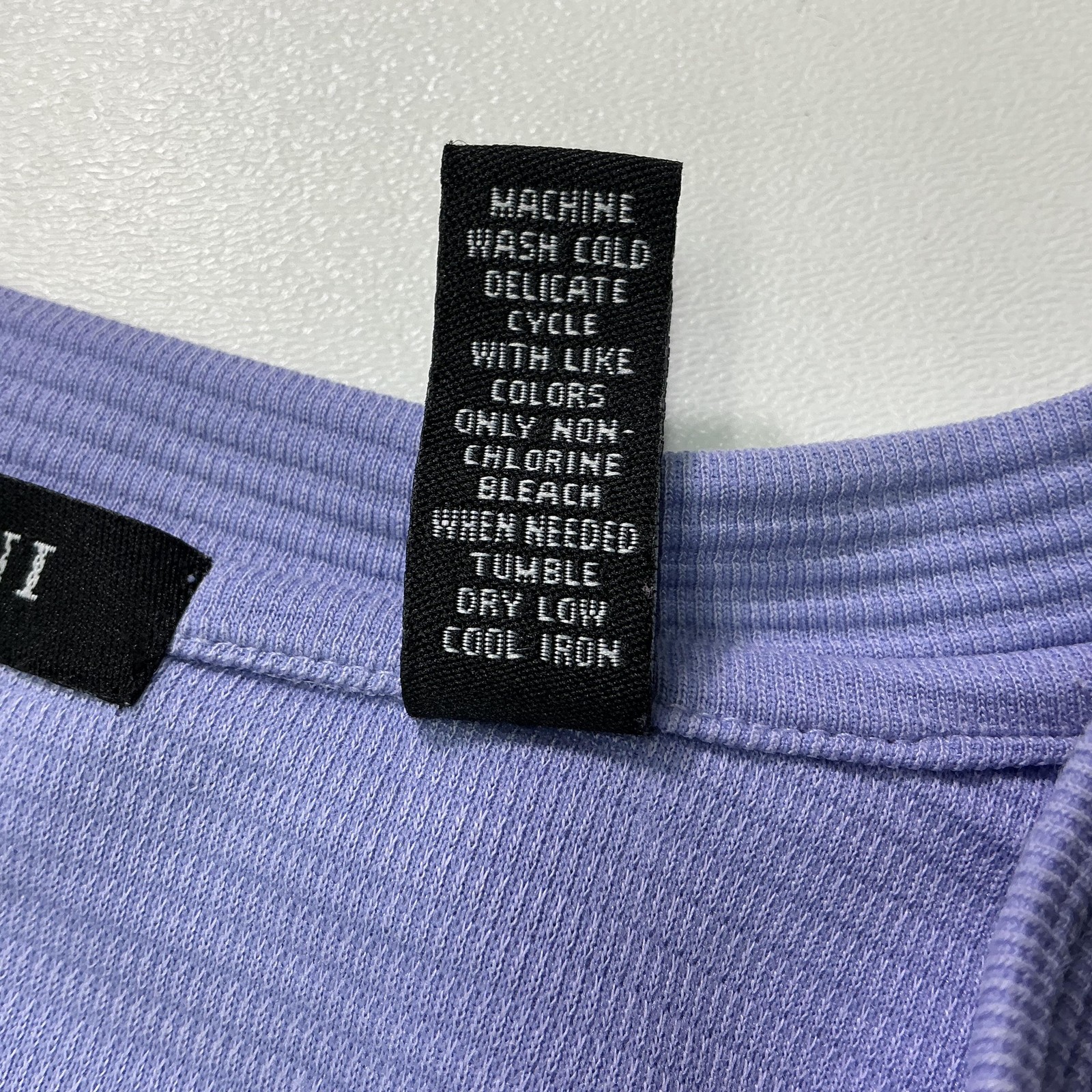 Brandini Shirt Mens 2XL Purple V Neck Short Sleeve Textured Modal Blend Made USA