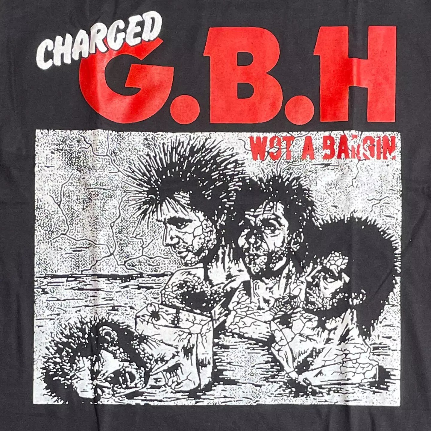 New Popular GBH Band Black T-Shirt Cotton Full Size Unisex BT921