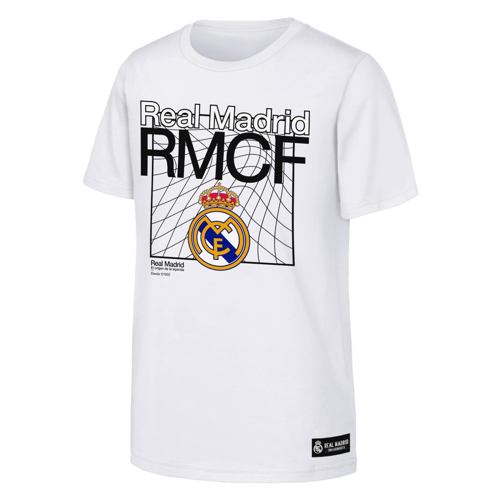 Outerstuff Real Madrid Boys Goal Driven Short Sleeve Tee White Large 14/16