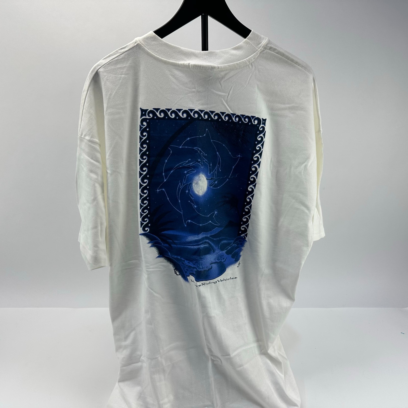 Vintage 90s NWT Wave Riding Vehicles T Shirt 2XL | WRV USA Made Dolphins