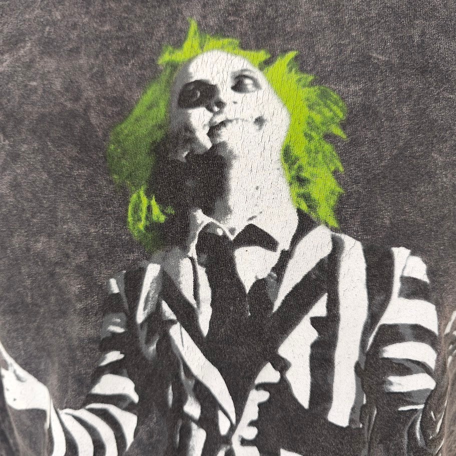 Beetlejuice T Shirt Mens Size Small Gray Tim Burton Its Showtime