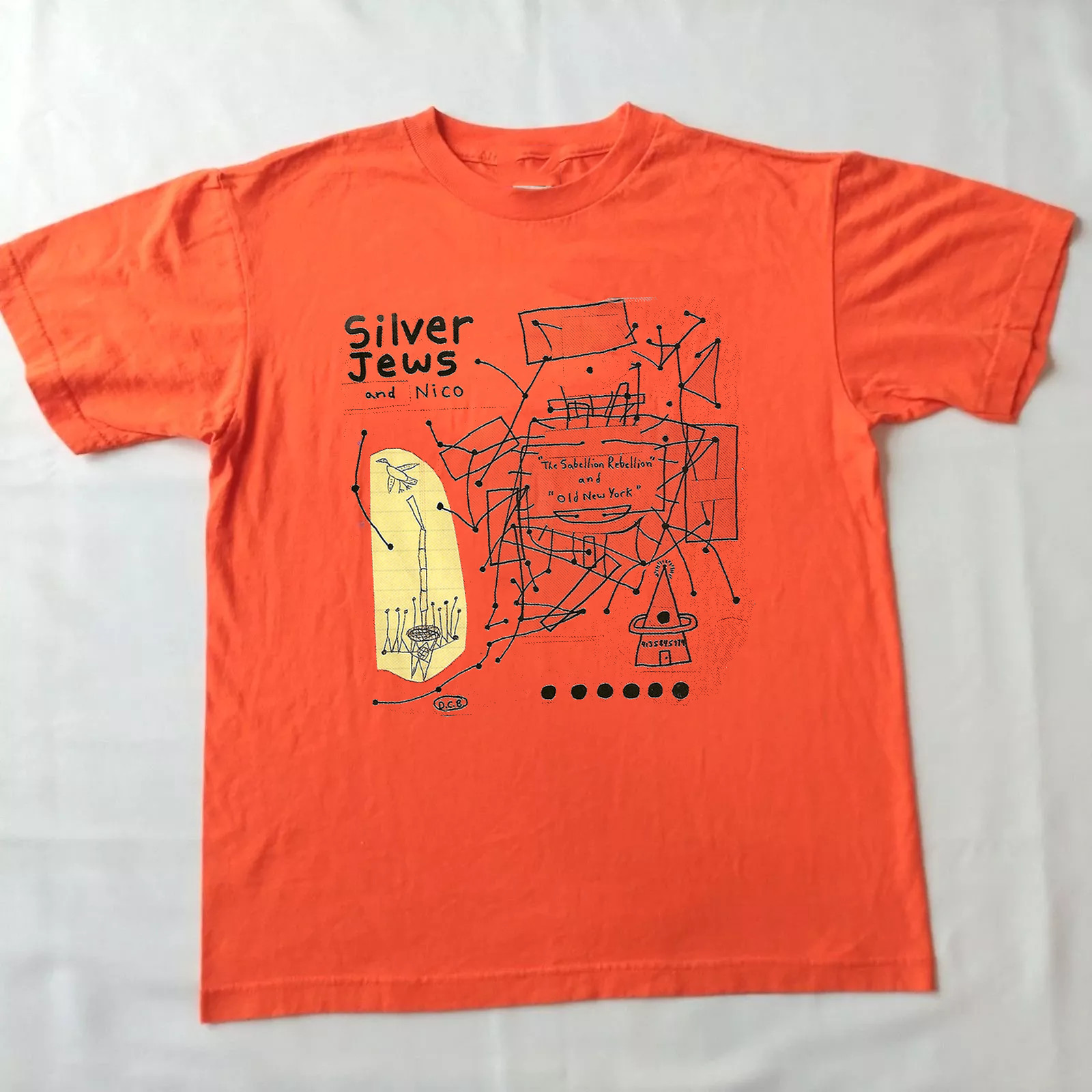 Silver Jews Band And Nico Orange T SHIRT FULL SIZE S-5XL