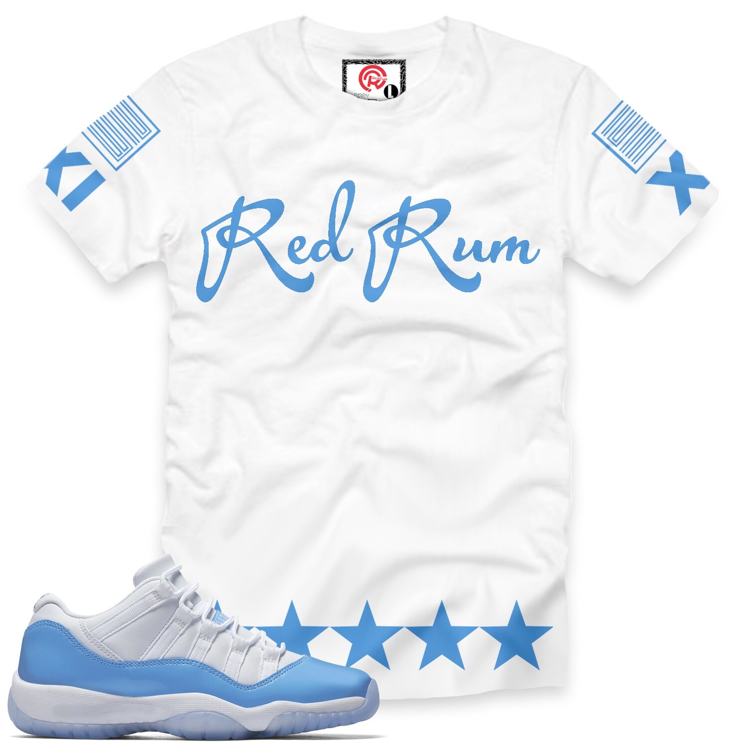Carolina Blue 11 Redrum 23XI T-Shirt