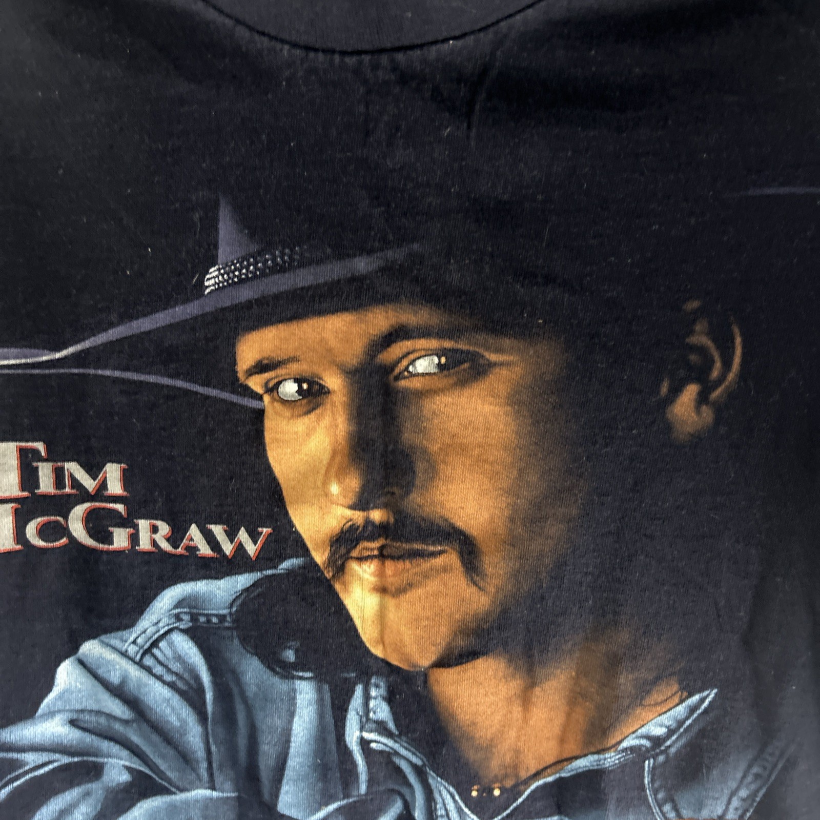 Tim McGraw Don’t Take The Girl Black Single Stitch VTG T-Shirt Unknown Size
