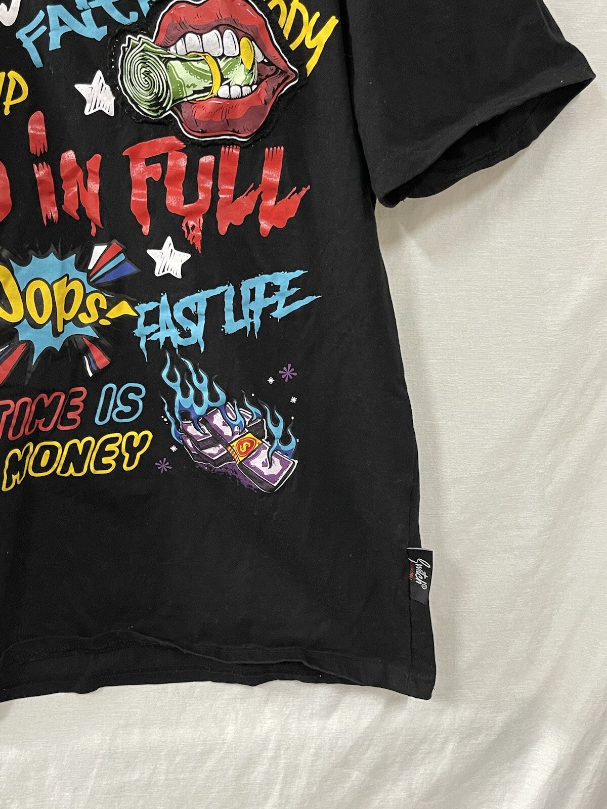 Switch Remarkable Limited Edition Graphic Print Tee Mens Black Cotton T-Shirt XL