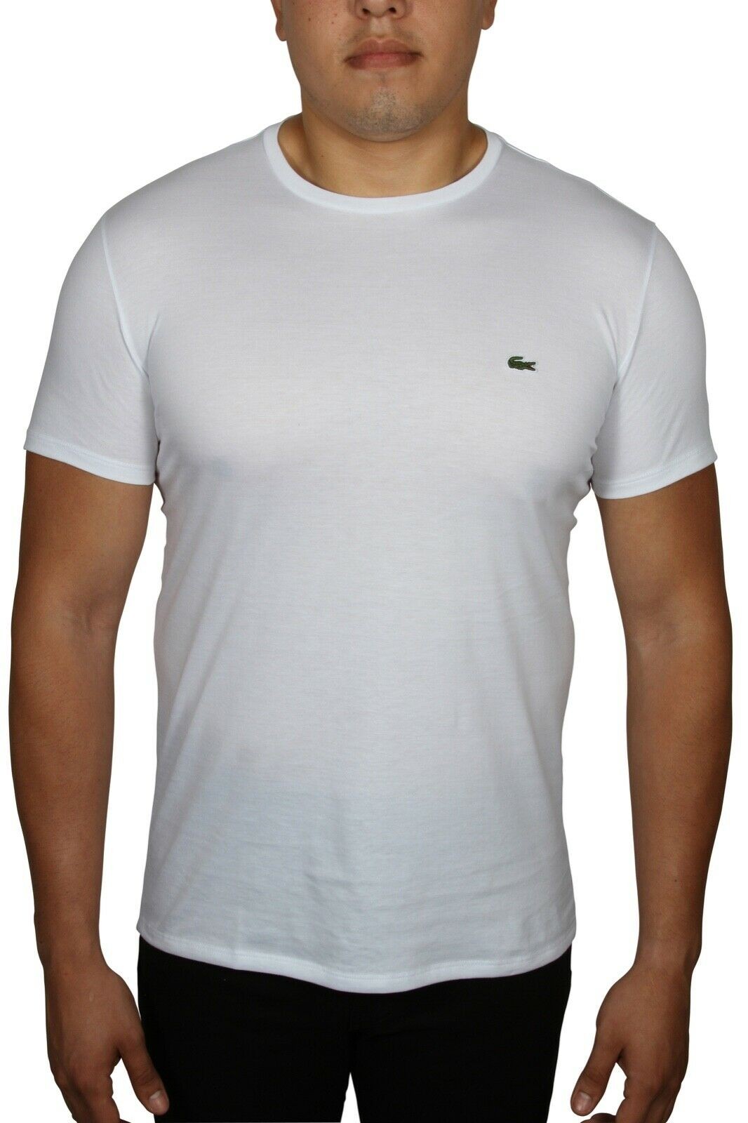 Lacoste Men’s Crew Neck Pima Cotton Jersey T-Shirt TH6709 51 White – 001