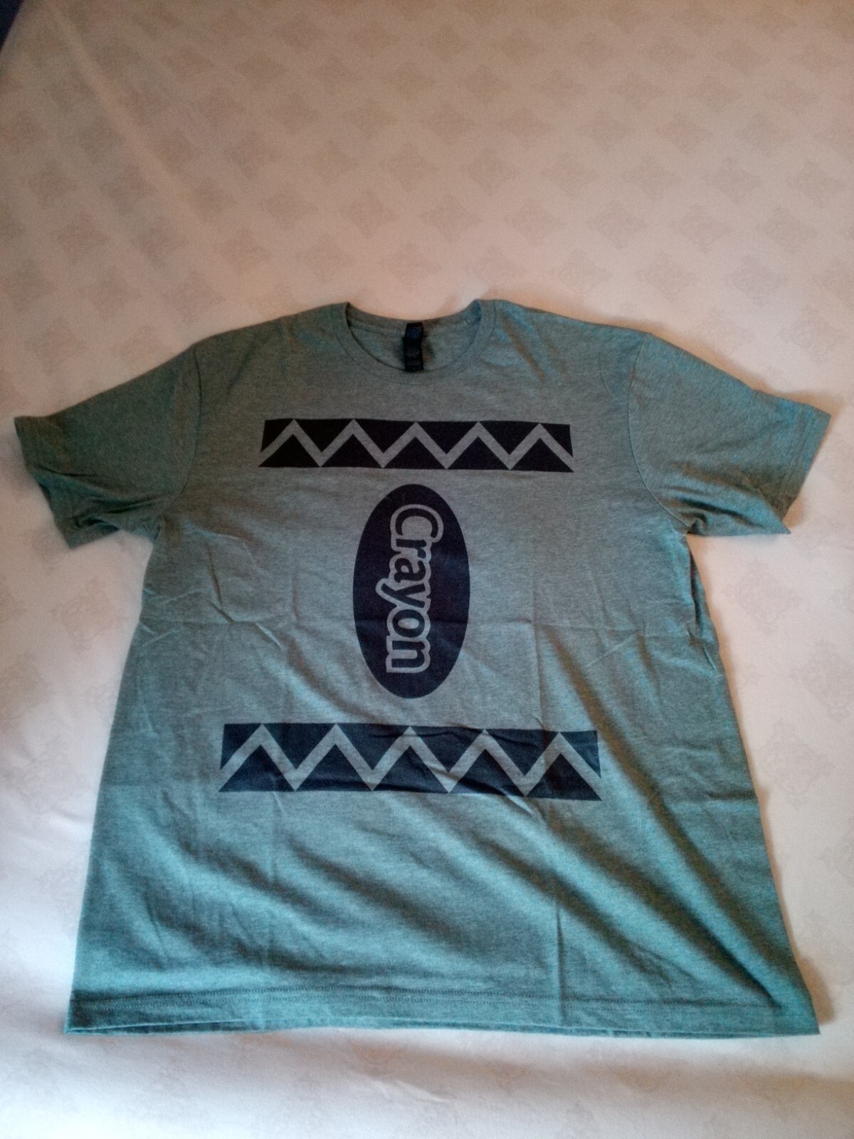 CRAYON “from a crayon box” Olive Green Heather Tee T- Shirt Unisex Size Large