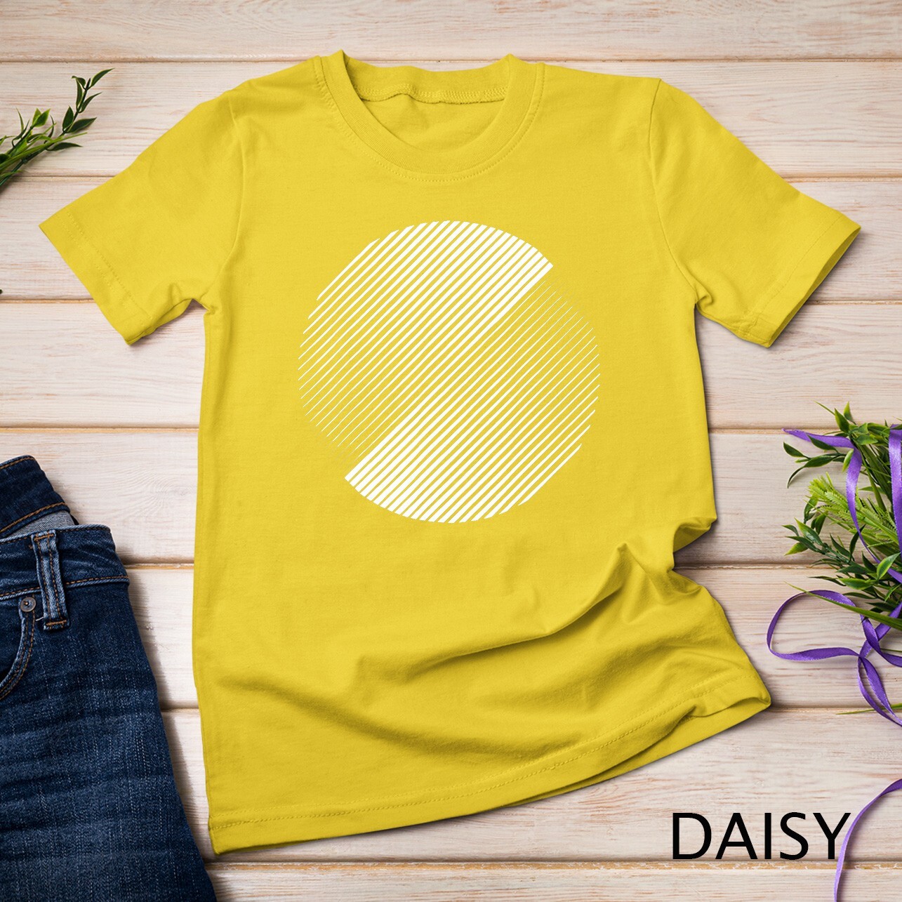 Minimal 20s geometric design primitive white circle shape T-Shirt Unisex T-shirt
