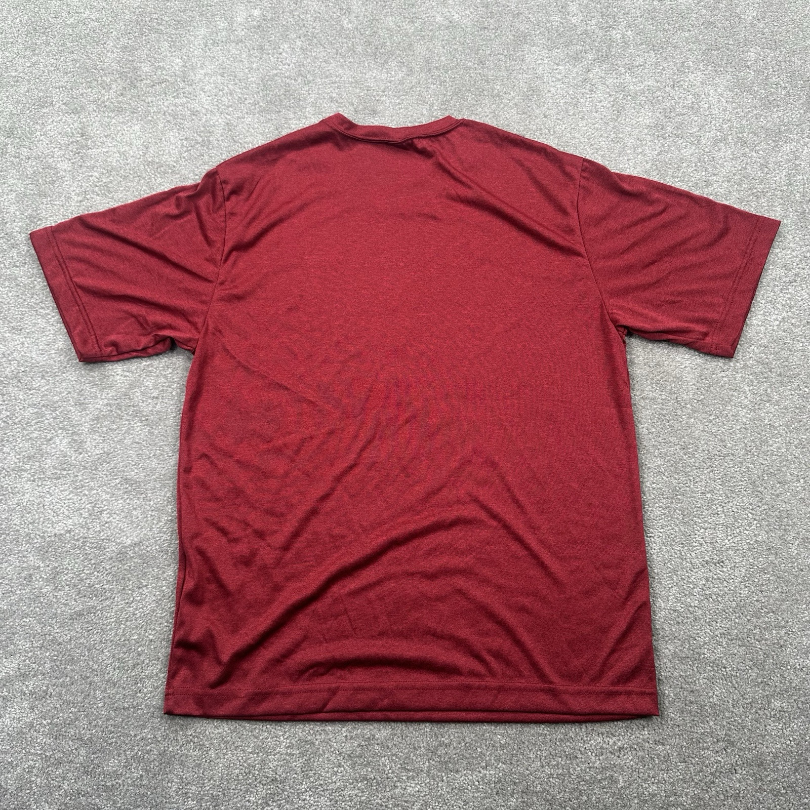 Sport-Tek Adult T Shirt Size Small Dark Red Short Sleeves Activewear