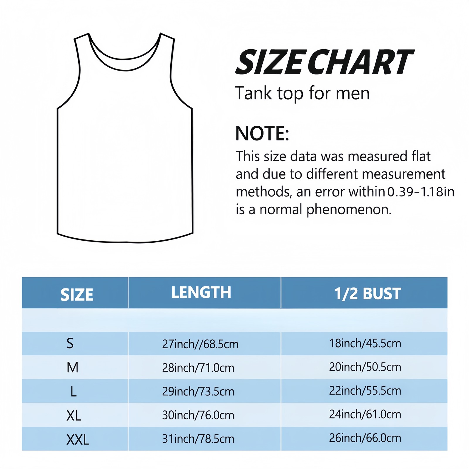 Custom Men’s Tank Top – Personalized Photo/Text/Logo Print, 100% Cotton
