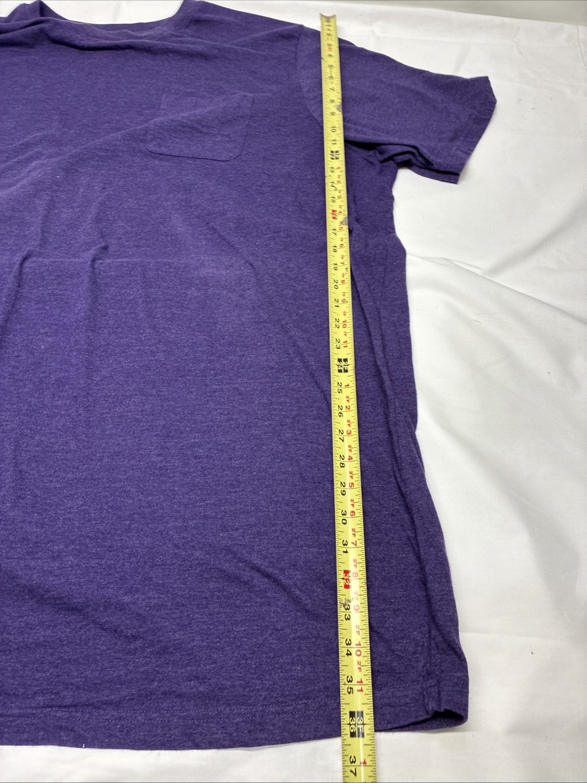 KingSize Shrink-Less Lightweight Longer-Length Crewneck Pocket T-Shirt