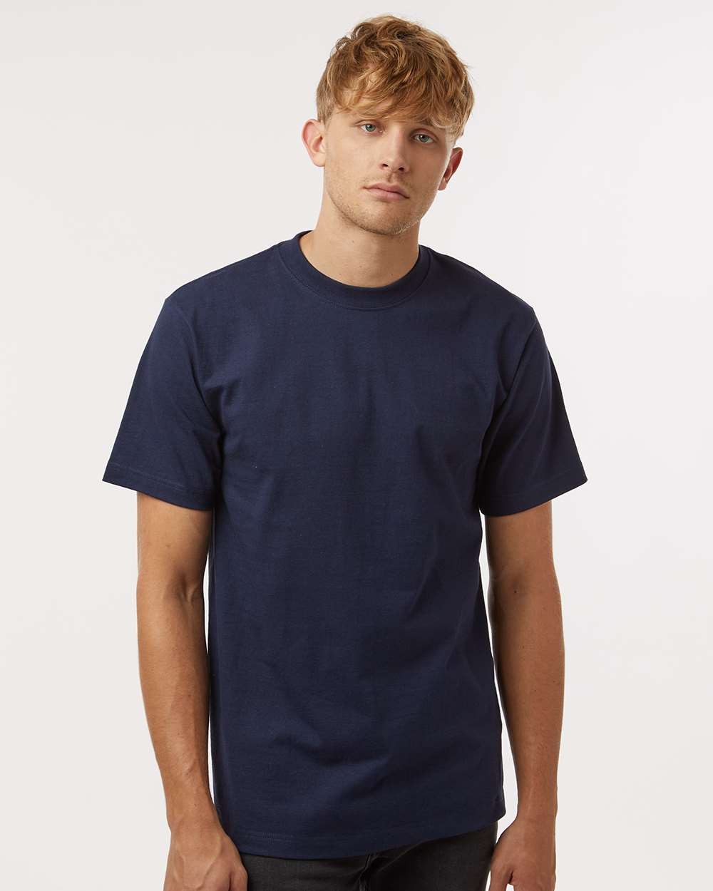 🔥 Tultex Men Heavyweight Street Short Sleeve Pre-washed T-Shirt 299 Navy XL