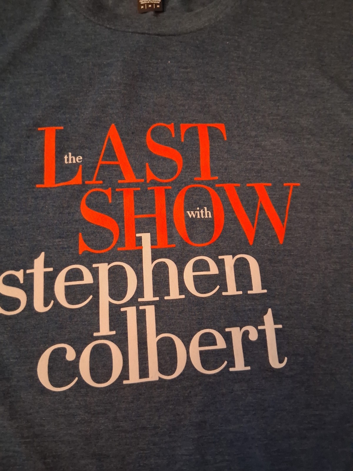 The Late Show With Stephen Colbert Last Show Tee Shirt – Medium