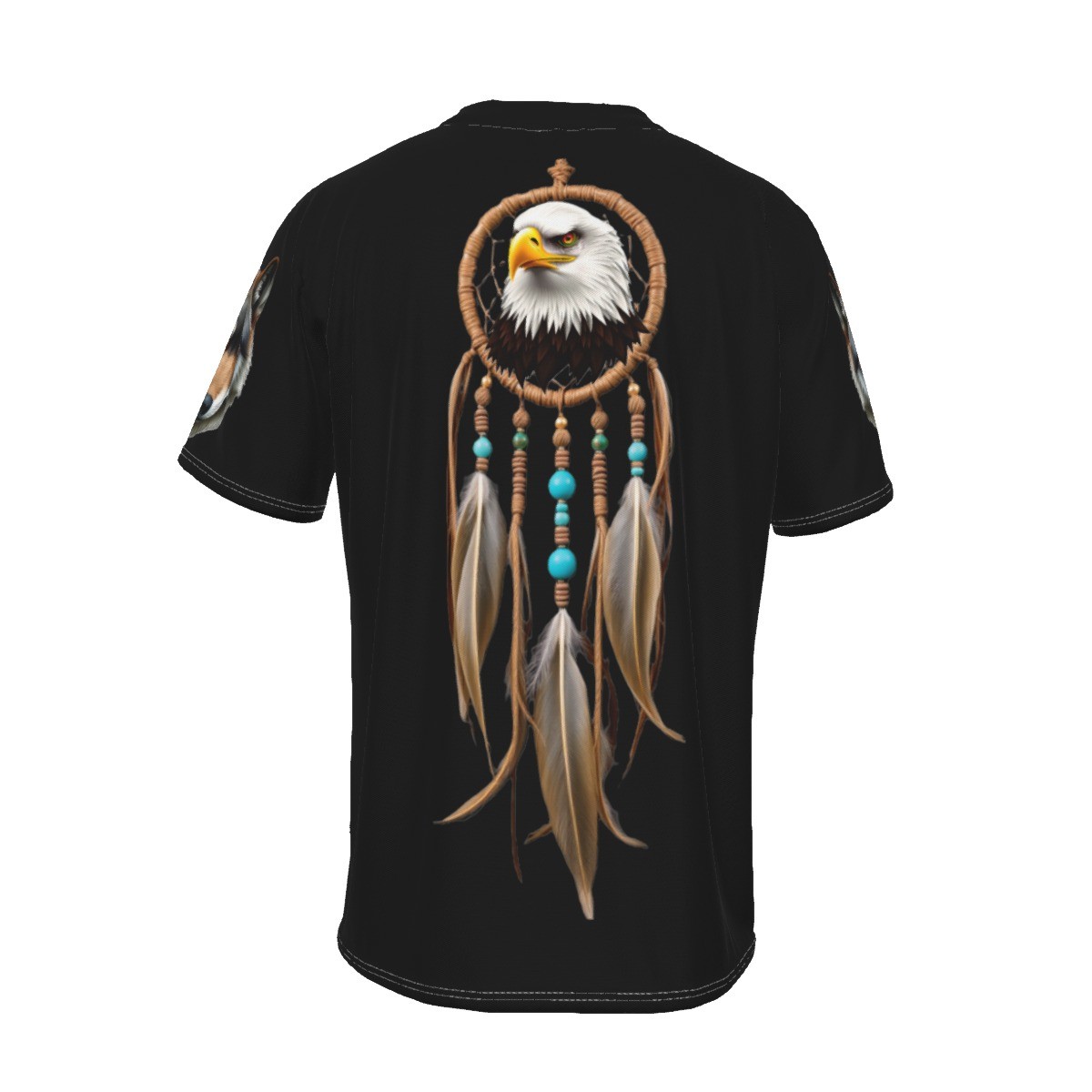 Native Indian Dreamcatcher Eagle T-shirt /Men’s/Women’s, Front & Back Image Tee.