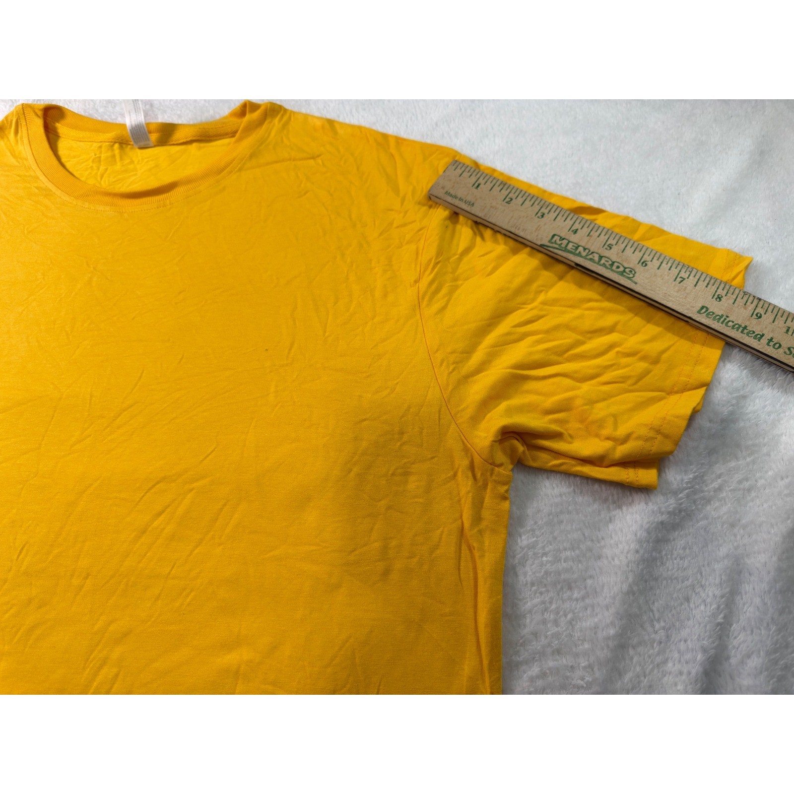 Royal Avalon Sun-Ray UV Protection Bamboo Blend T-Shirt Mens Large Yellow Solid