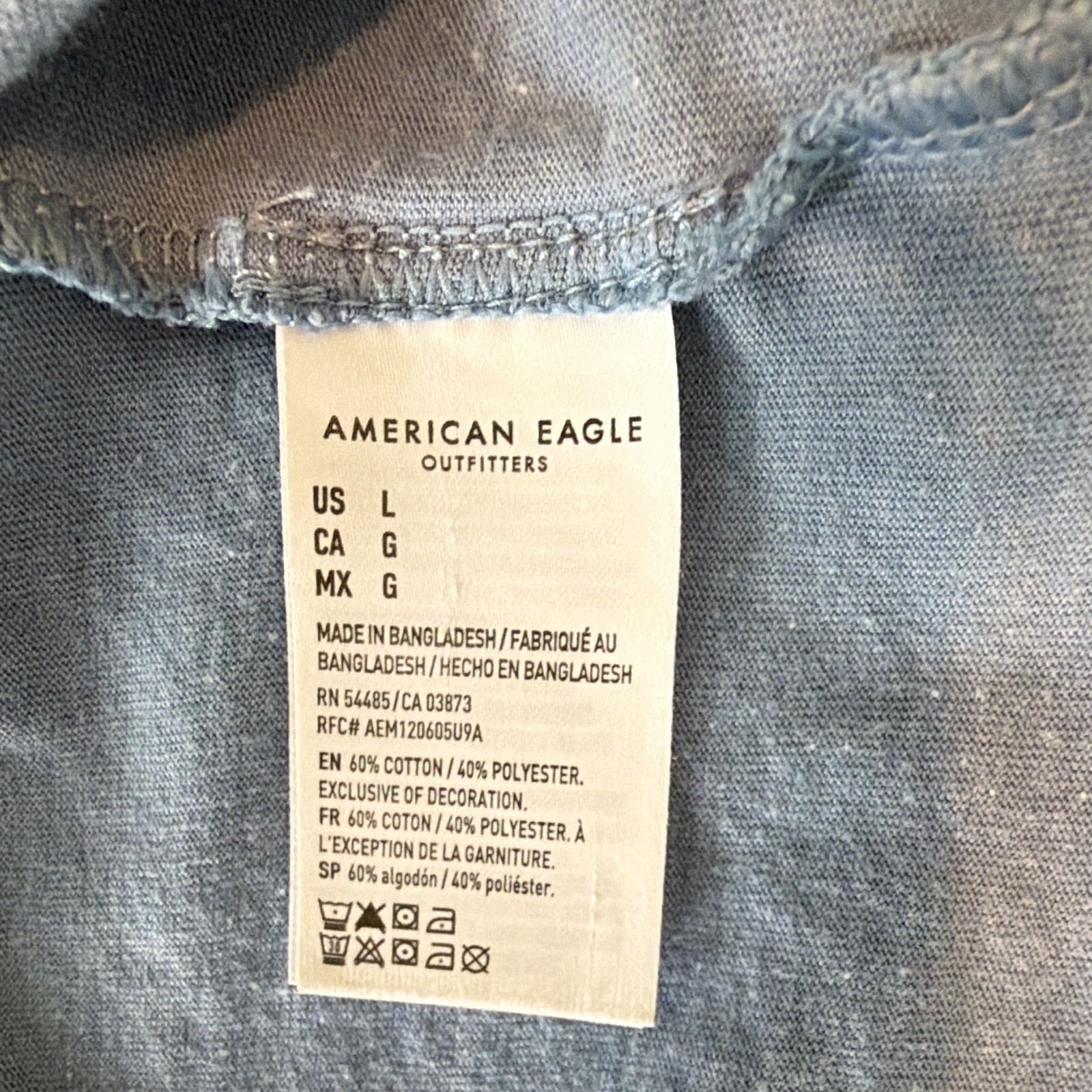 American Eagle Super Soft Men’s Standard Fit Logo Crew Neck Tee Lot 3 Size L