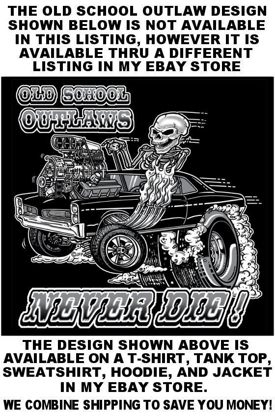 V8 Griffith Hot Rod Muscle Car Outlaw Drag Gasser Cartoony Skeleton T-shirt OM32