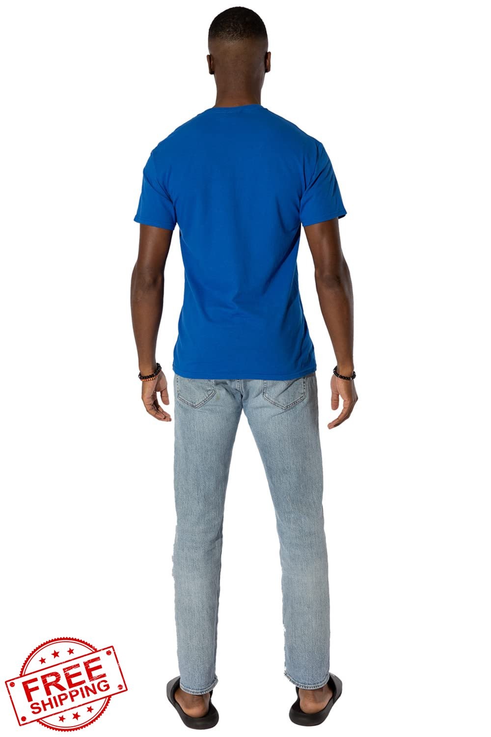 LOGOVISION Collegiate Distressed Circle Logo Unisex Cotton T-Shirt