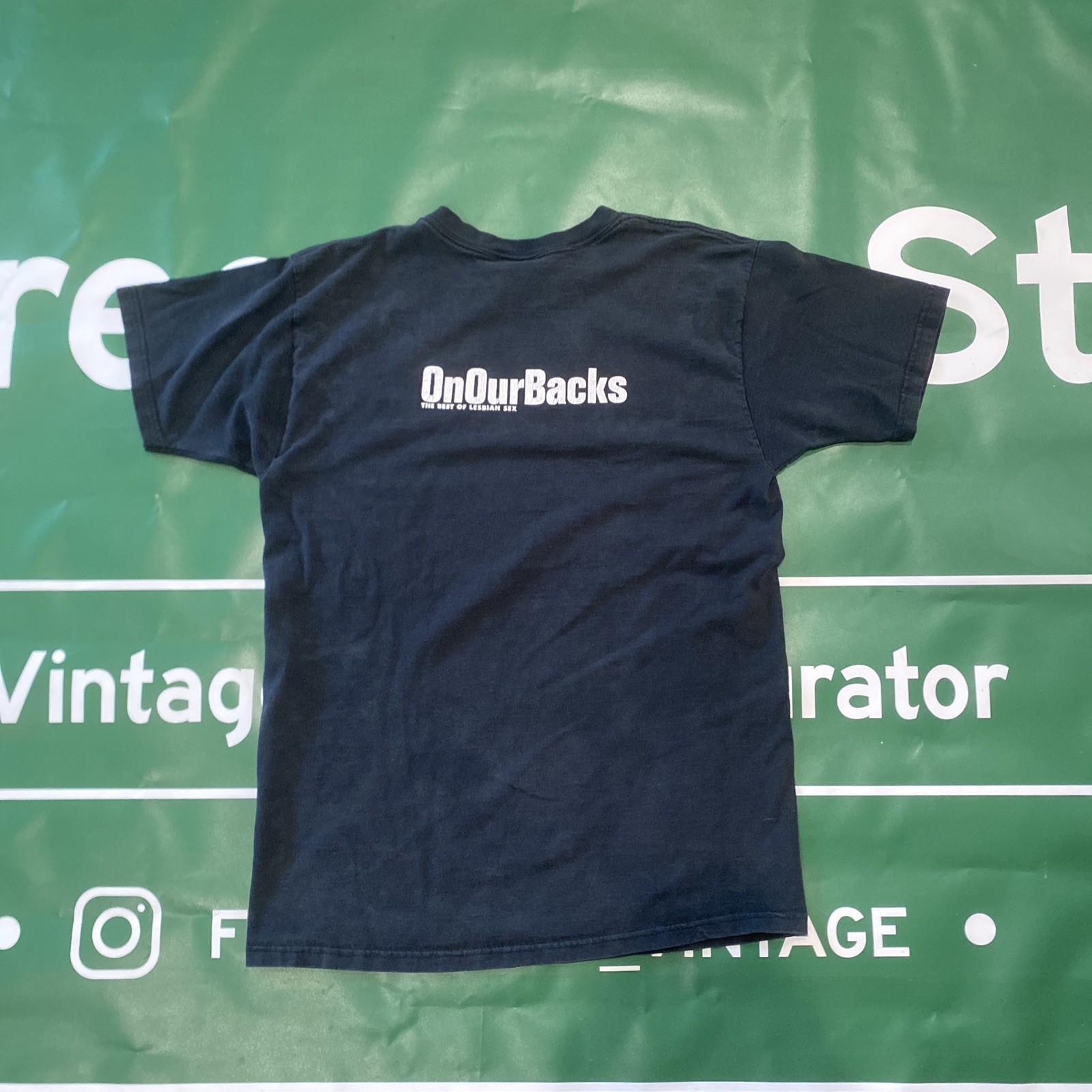 Vintage 90s On Our Backs Lesbian Sex LGBTQ Gay Magazine T-Shirt L