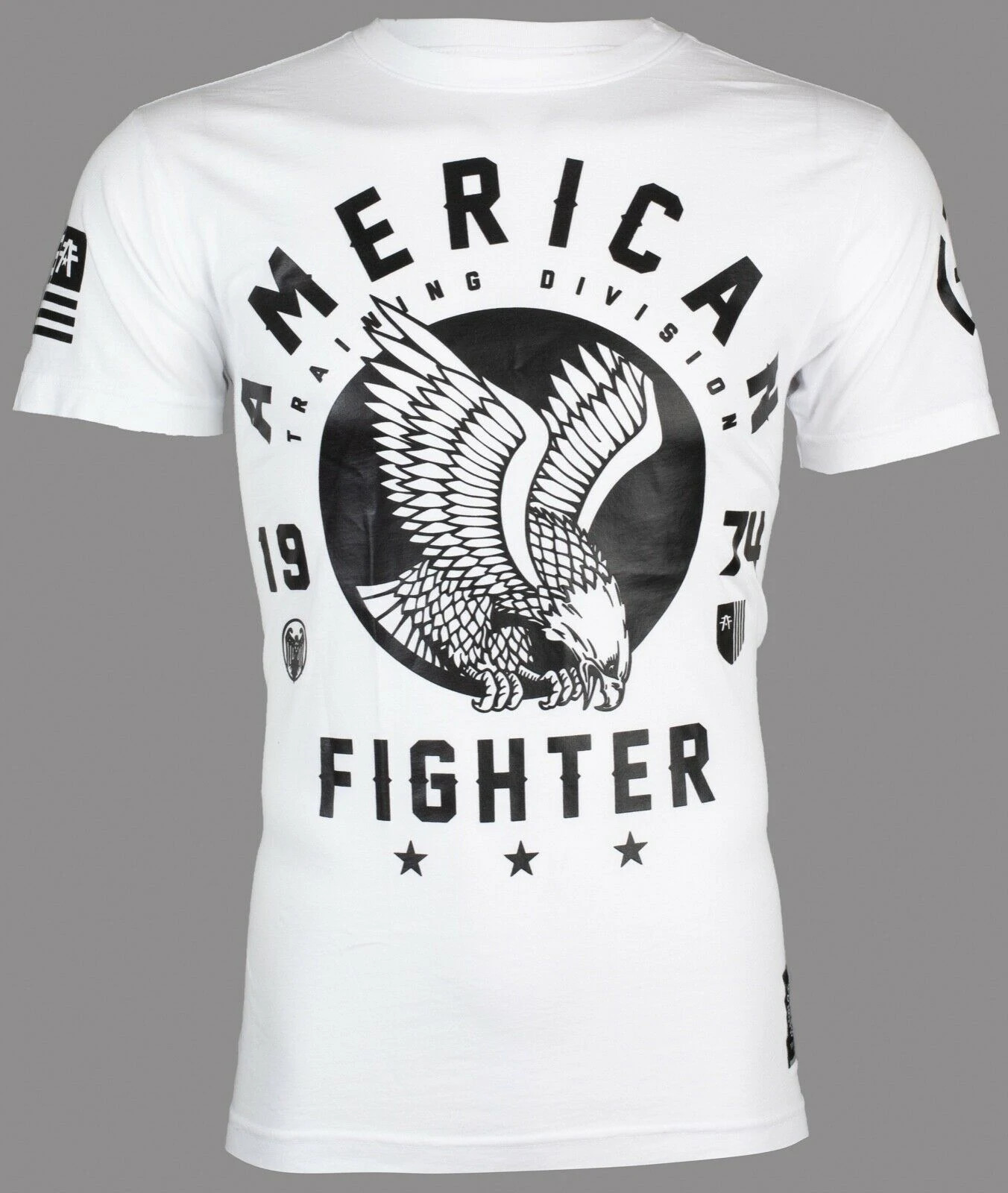 AMERICAN FIGHTER Fort Hays White Athletic Mens Crewneck T-shirt S-3XL NWT
