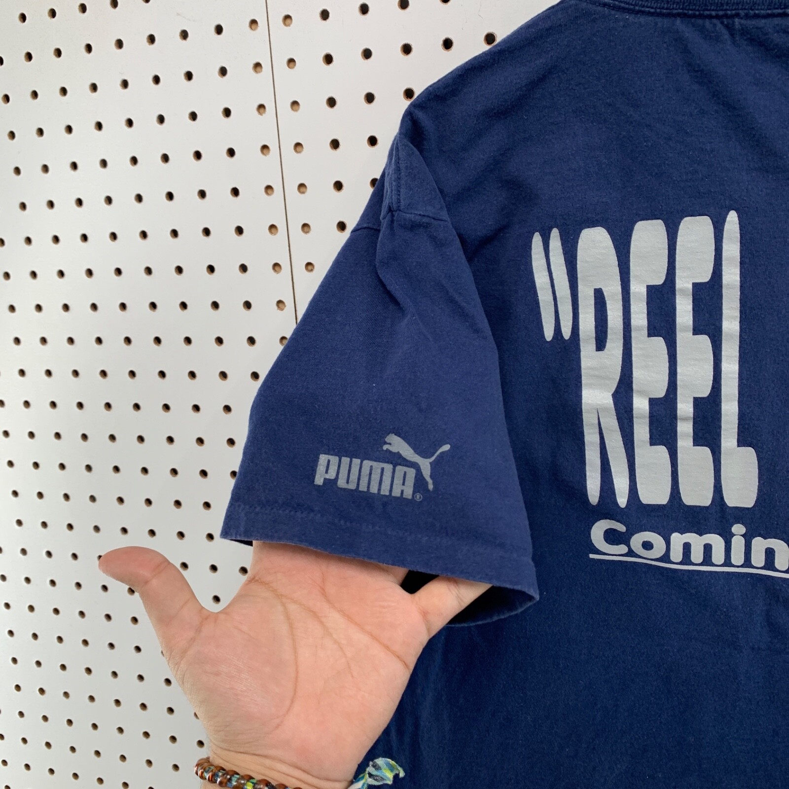 Vintage Funk Warren G Rap Shirt Mens L Blue Single Stitch Reel Tight 23.5×29