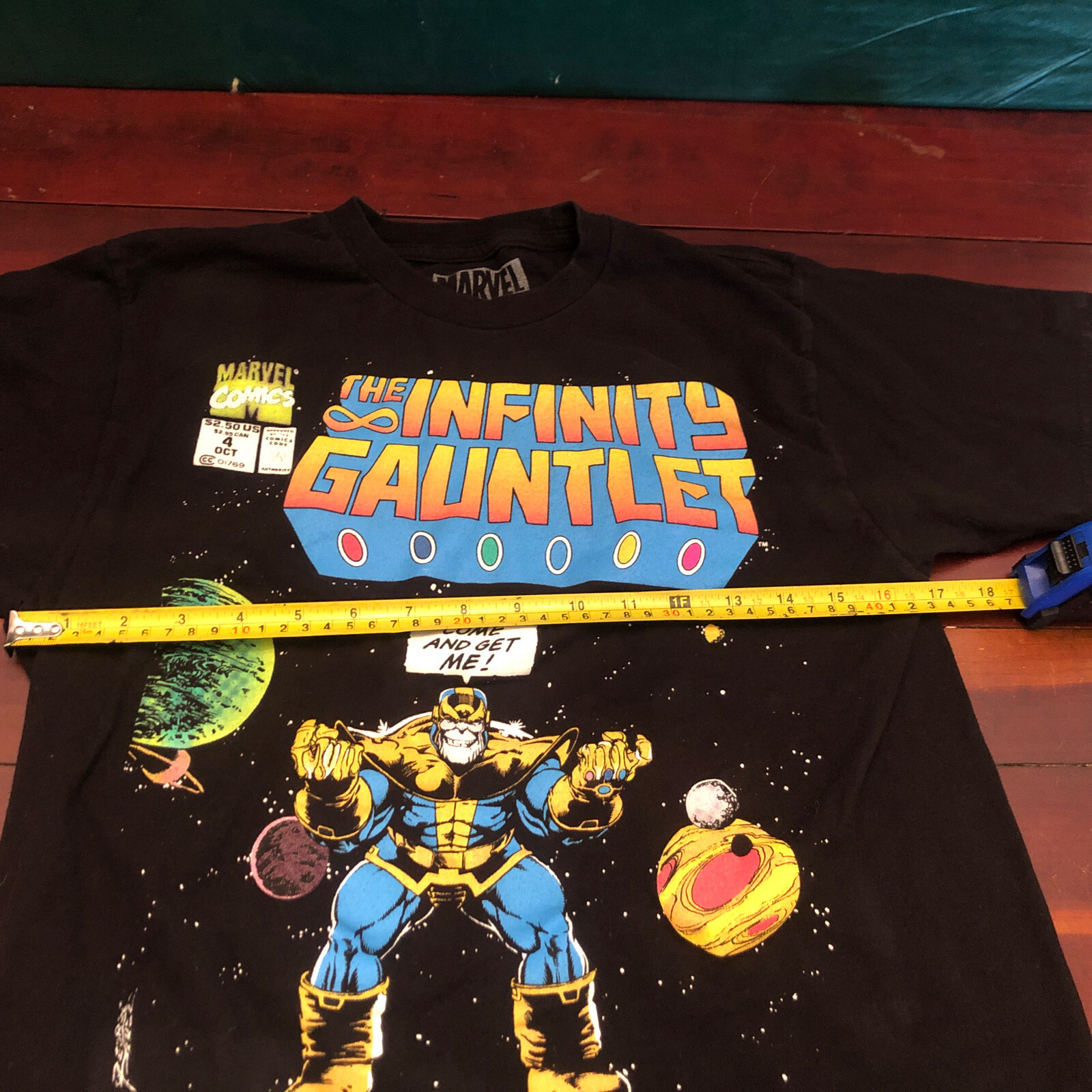 Marvel Comics The Infinity Gauntlet T-Shirt Men’s Size Medium Tee Marvel Thanos