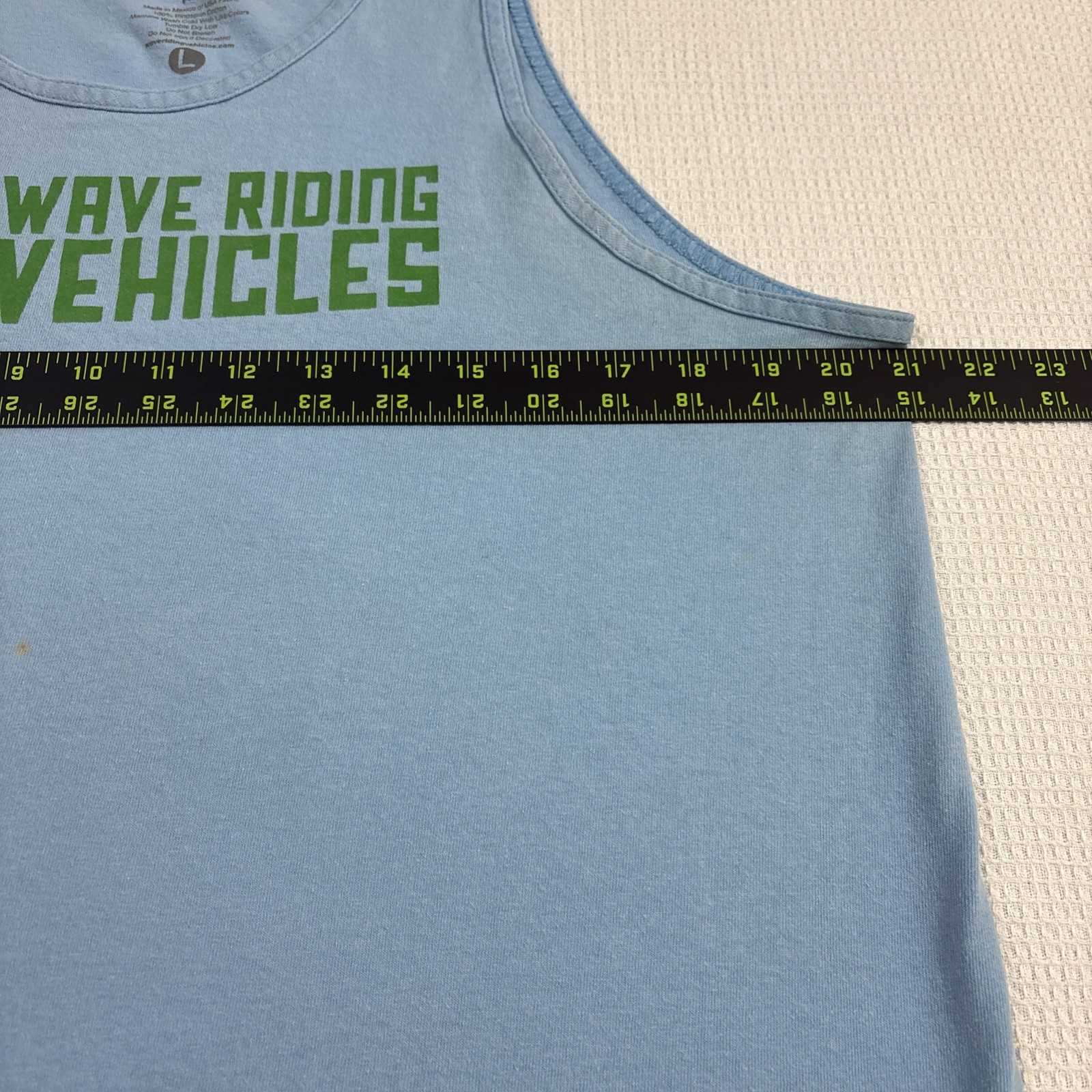 WRV Tank Top Shirt Logo Graphic Print Wave Riding Vehicles Surf Shop Virginia