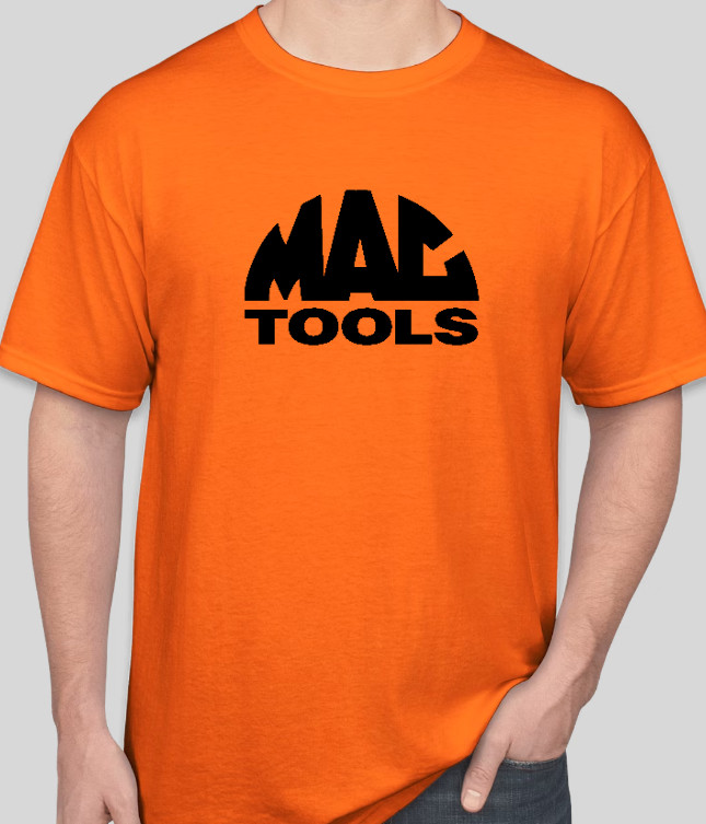Mac Tools Graphic Design Logo T Shirt Tee Automotive Garage Work Shirt