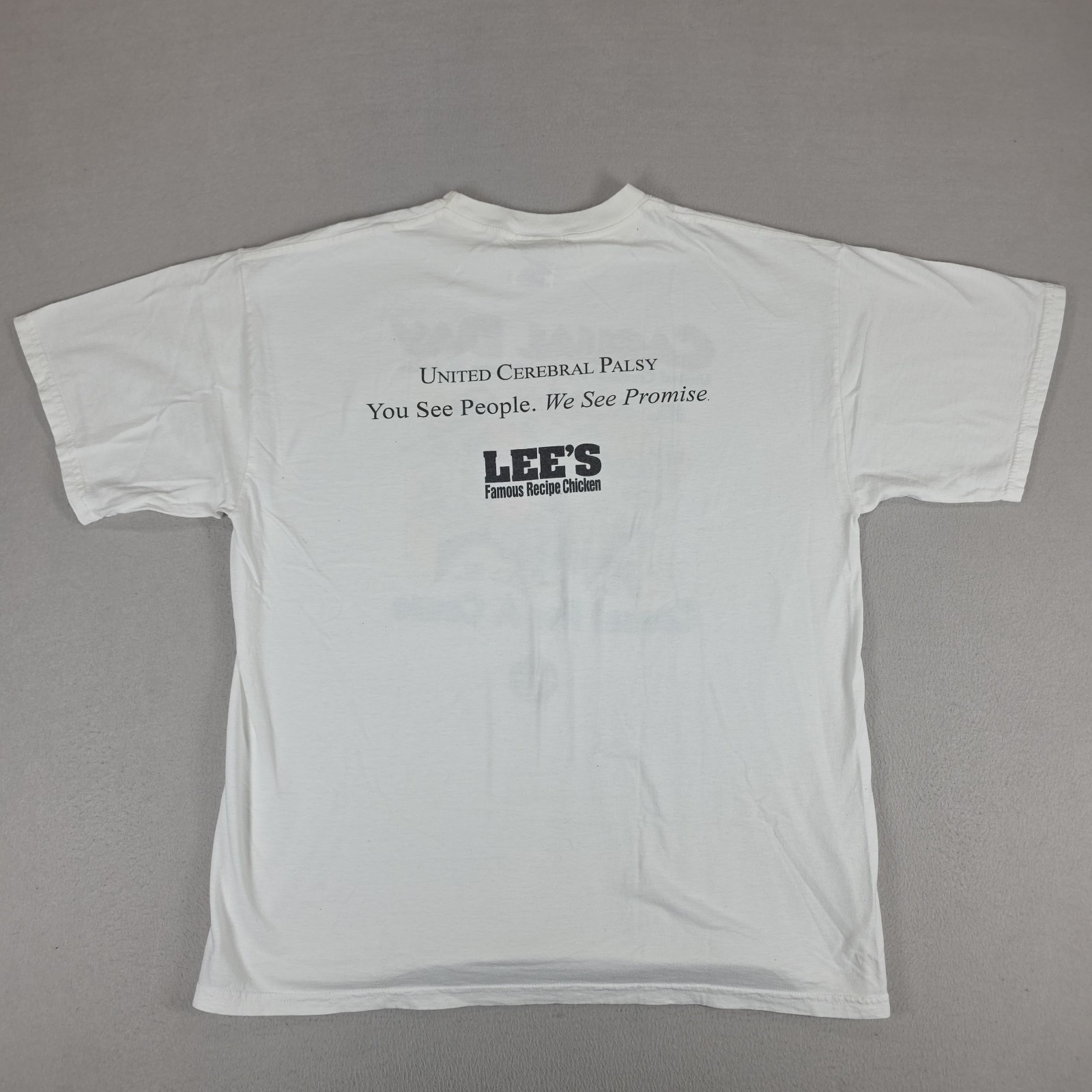 Vintage United Cerebral Palsy Casual Day Shirt Mens XL White St. Louis Cartoon
