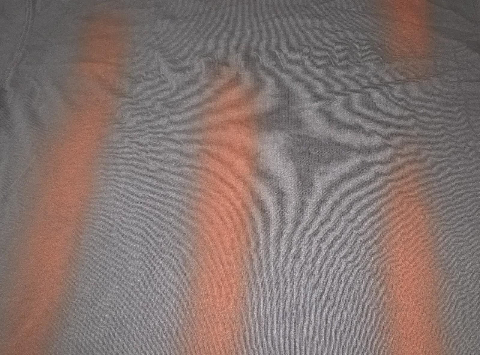 A-Cold-Wall Dark Slate Grey/Orange Studio Cotton T-Shirt, Size Medium