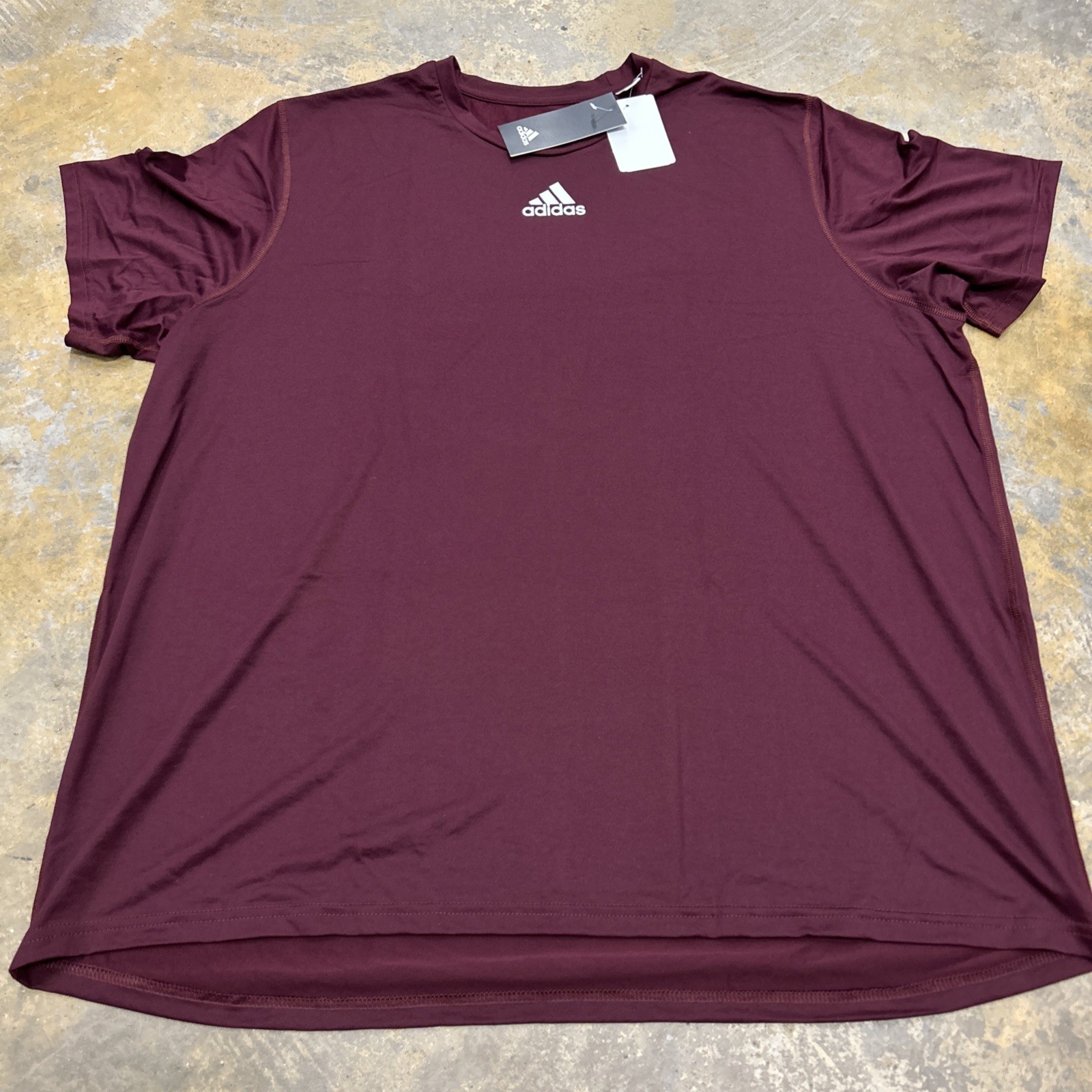 Adidas Creator Short Sleeve Tall Tee Maroon EK0091 Men’s Size 3XLT NWT