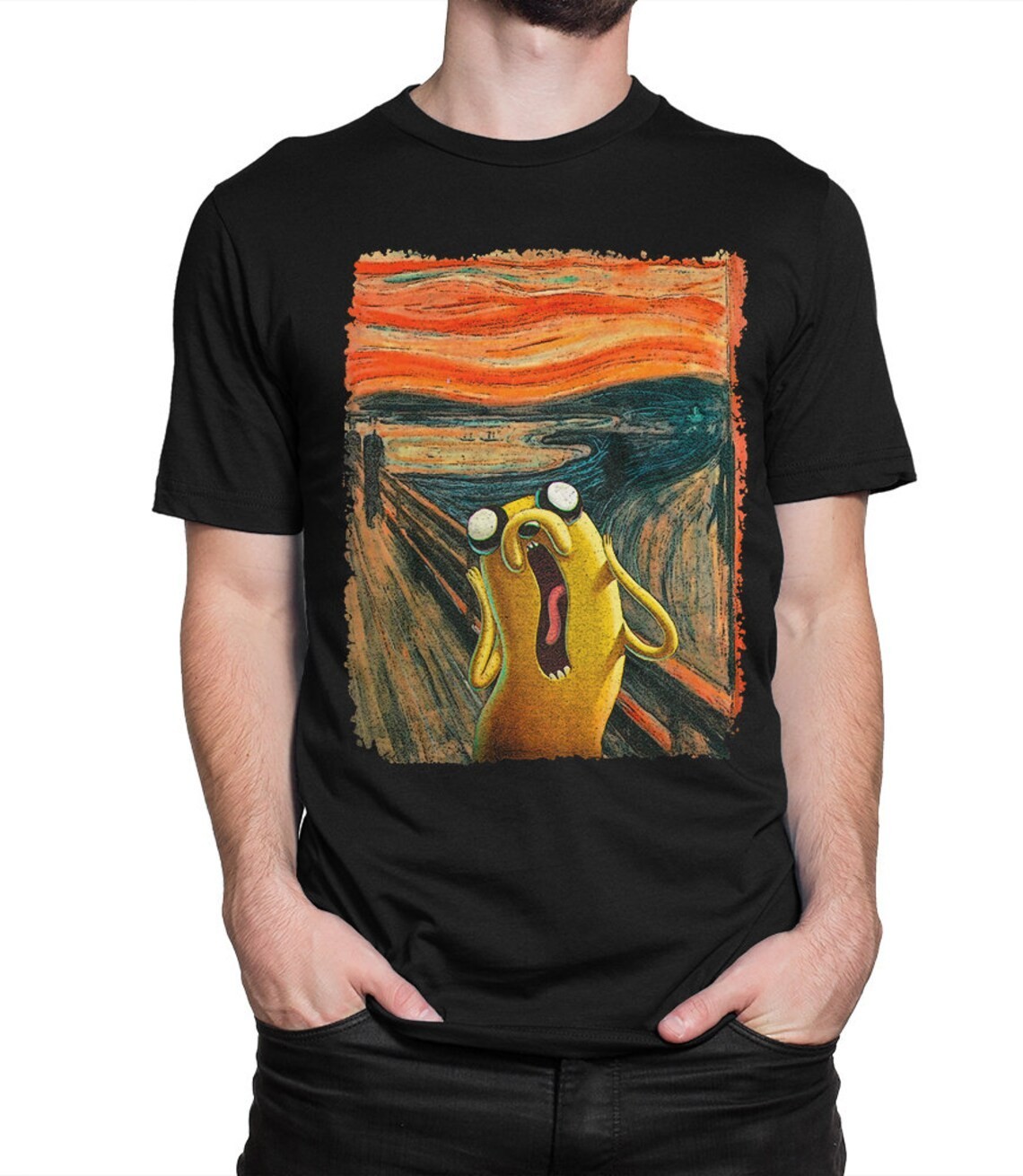 Adventure Time Jake Scream T-shirt Unisex Tee All Size S-4XL YI129