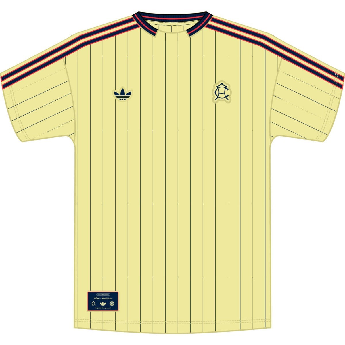 NEW MENS ADIDAS ORIGINALS TREFOIL CLUB AMERICA JERSEY SHIRT ~SIZE XL #KC4412
